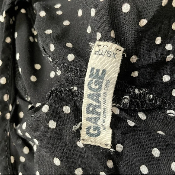 Garage Women’s XS Black and White Polka Dot Dress - Picture 6 of 7